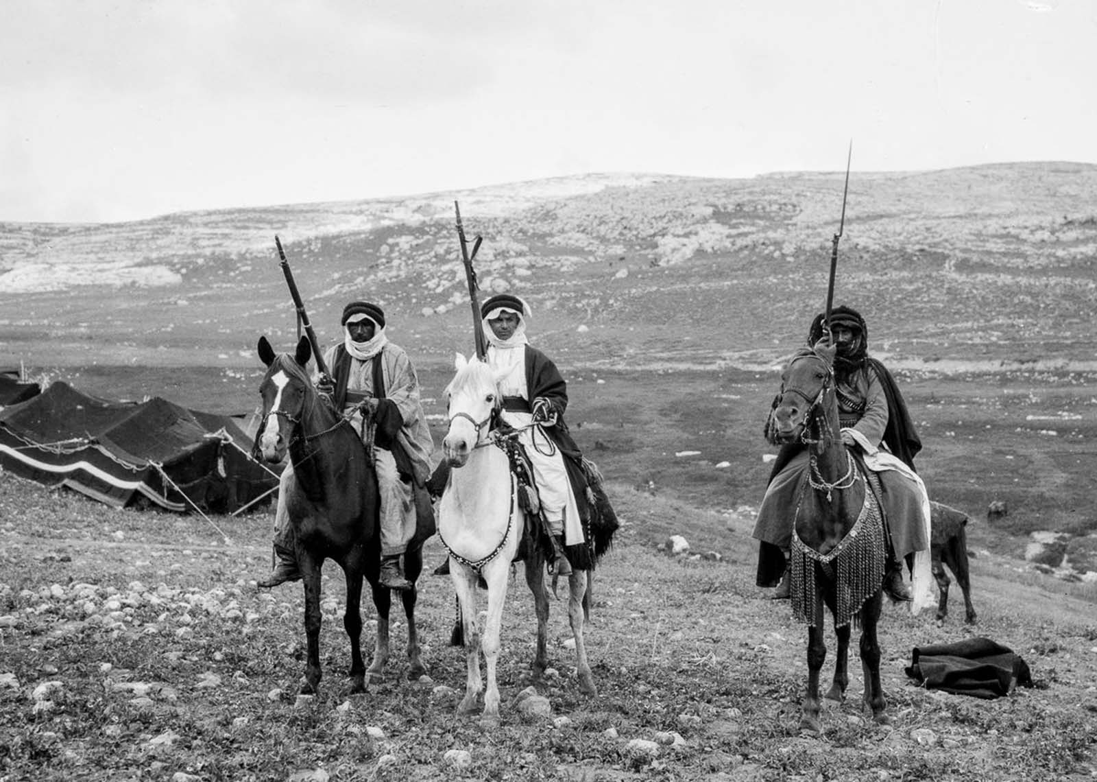 Mounted warriors.