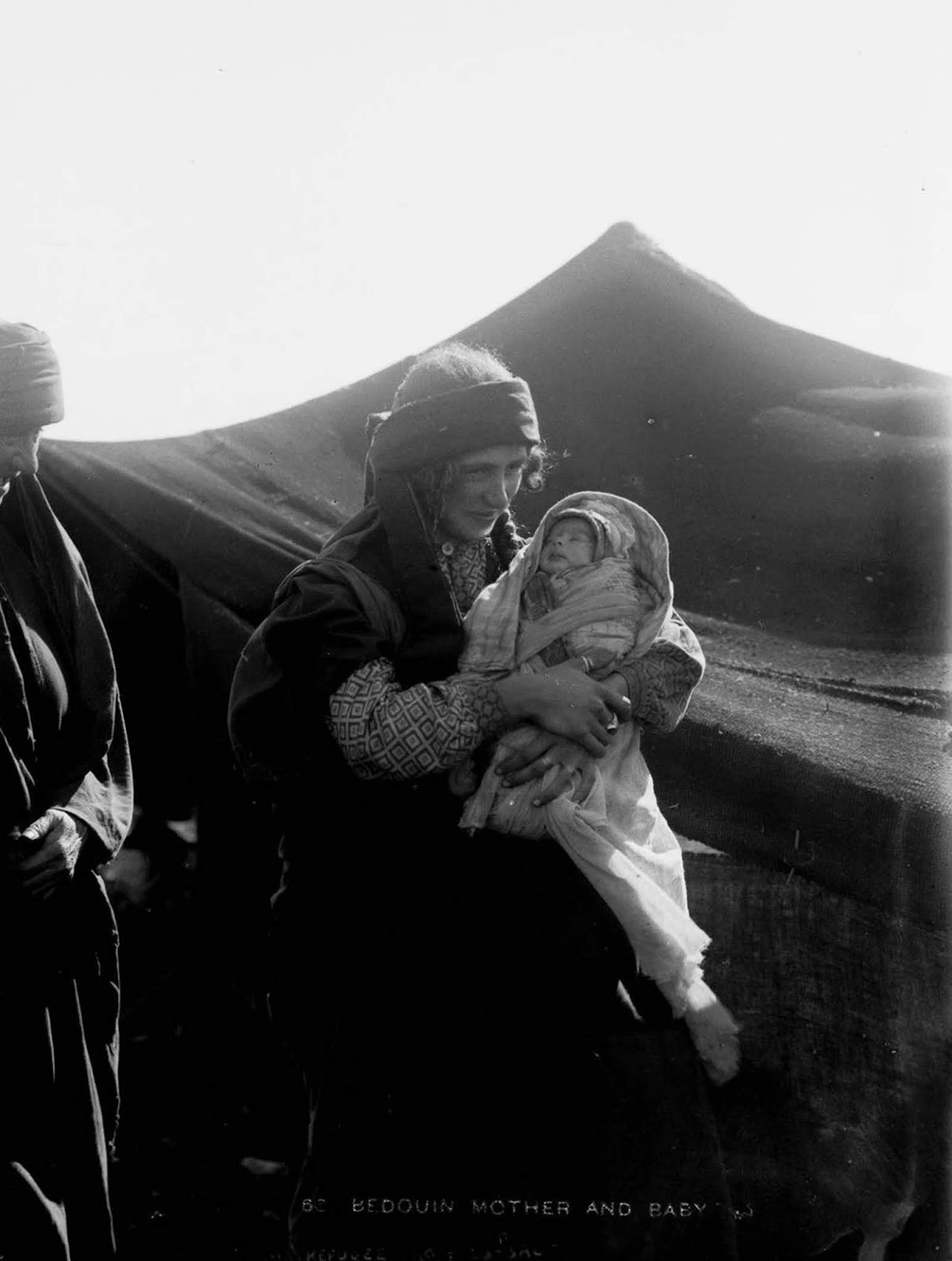 A Bedouin woman and her child.