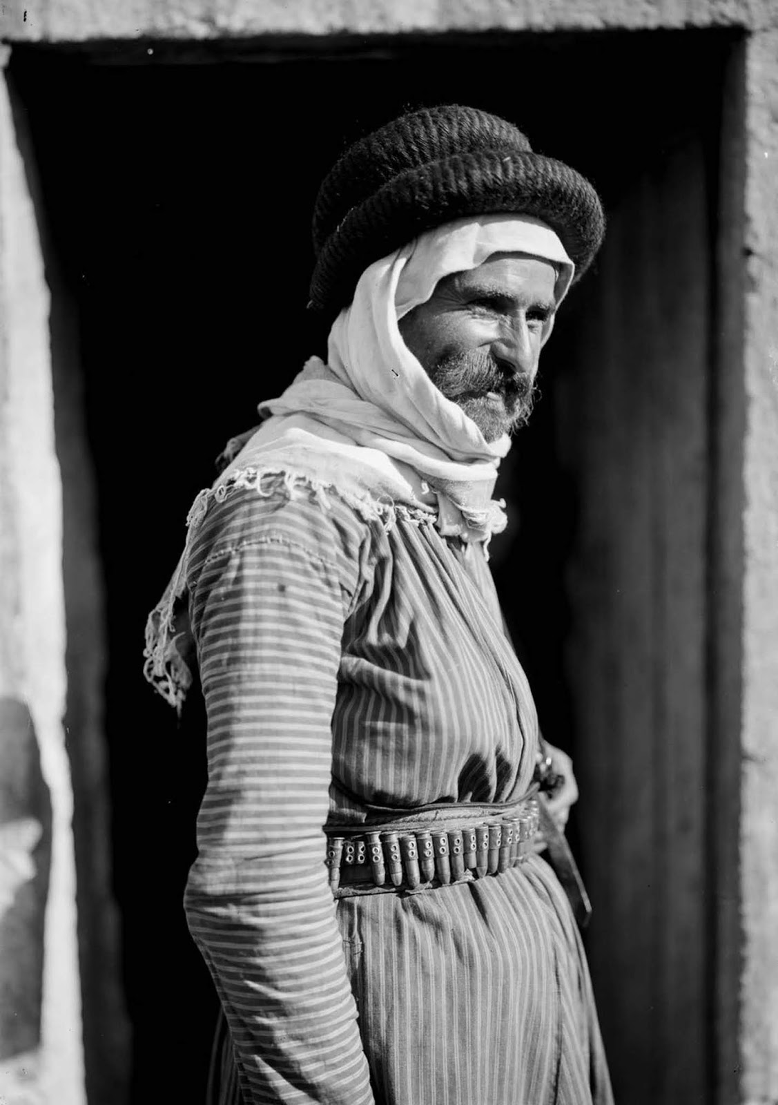 An elderly Bedouin man.