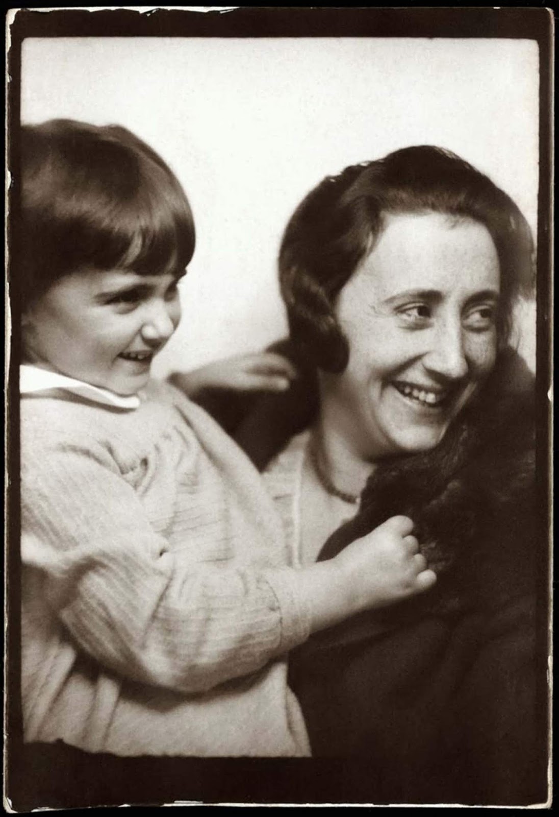 Anne Frank, with her mother, Edith, circa 1932-33.