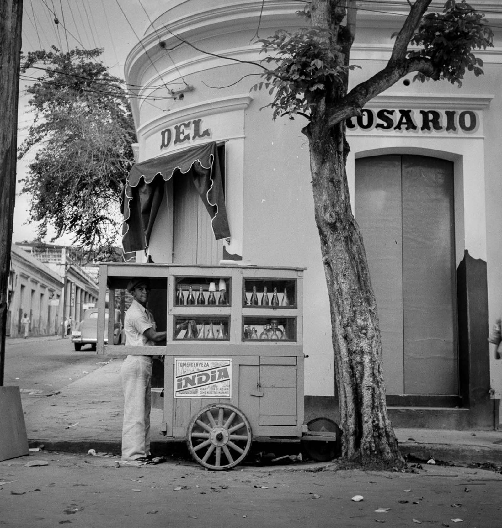A street vendor in Yauco.
