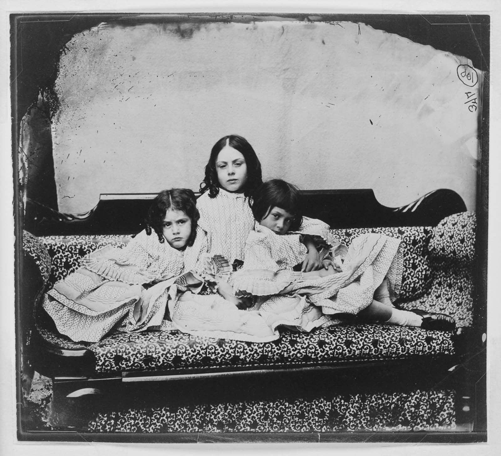 Lorina, Edith and Alice Liddell. 1859.