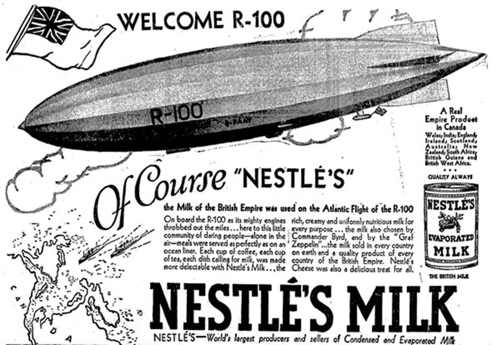 Advertising brochure for R-100.