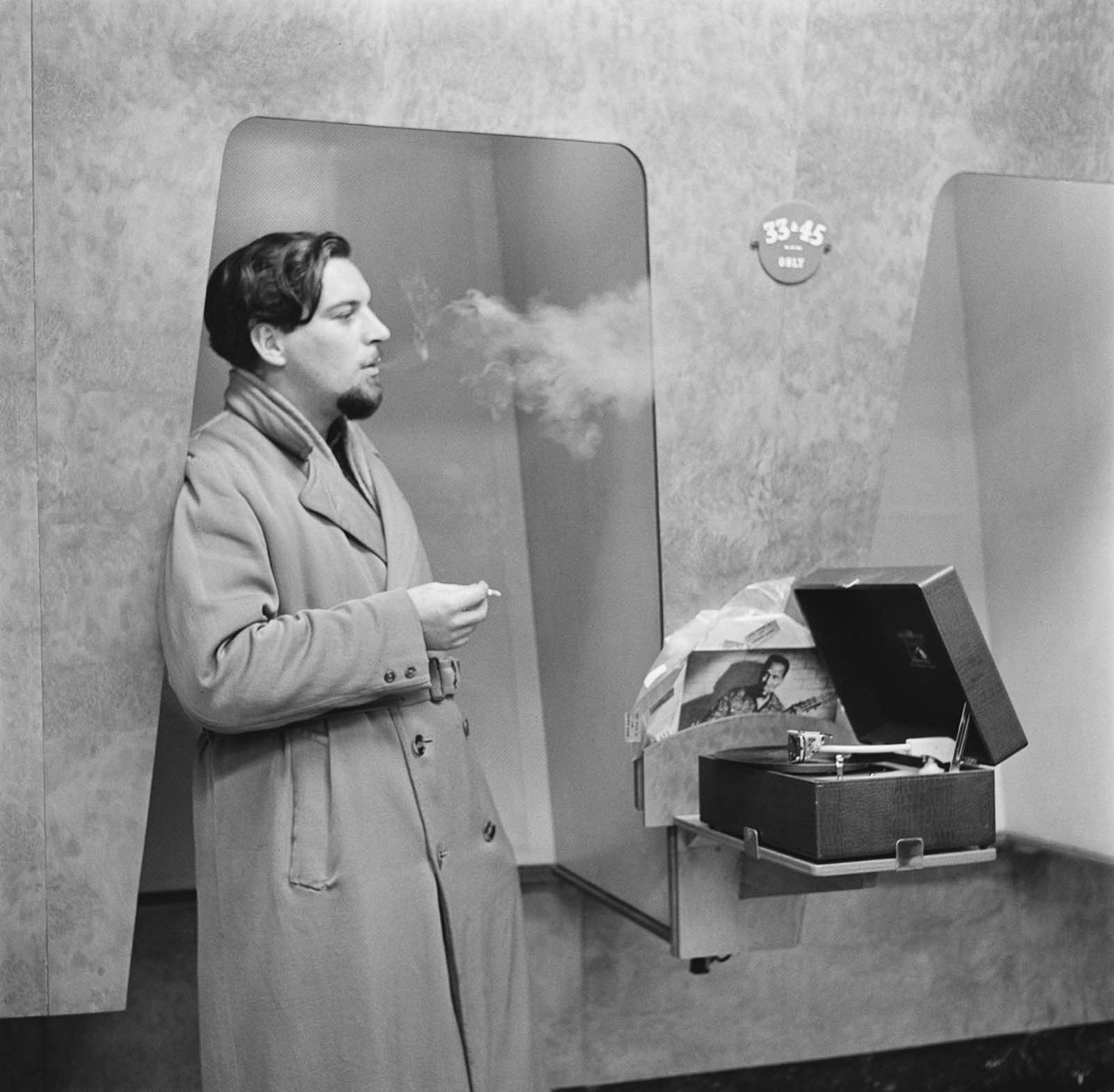 Obviously, smoking was allowed. 1955.