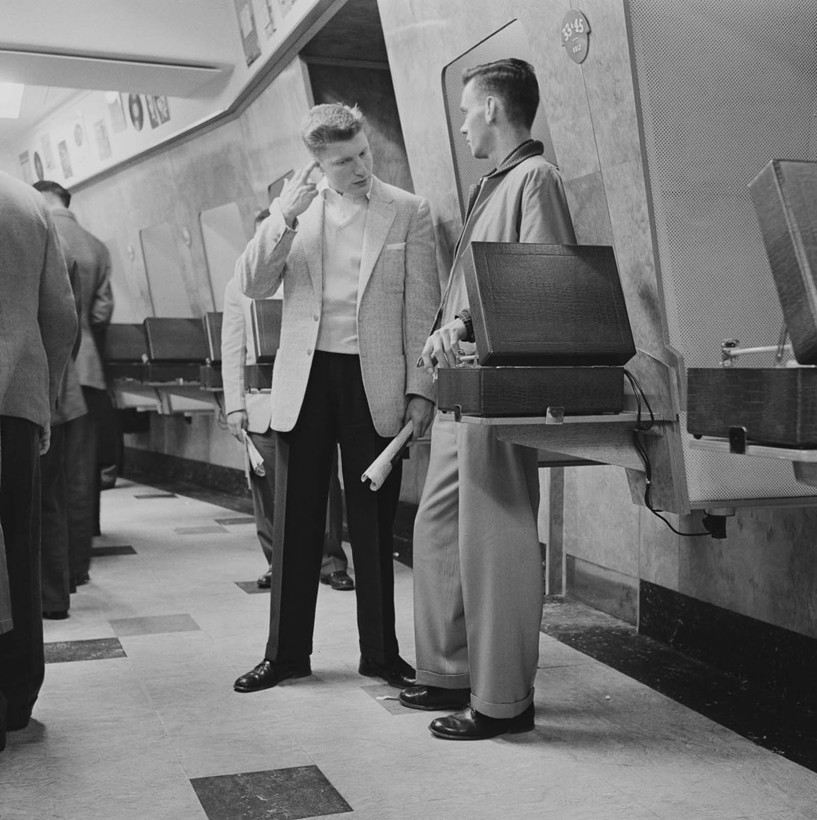 People dressed up pretty nicely back then.