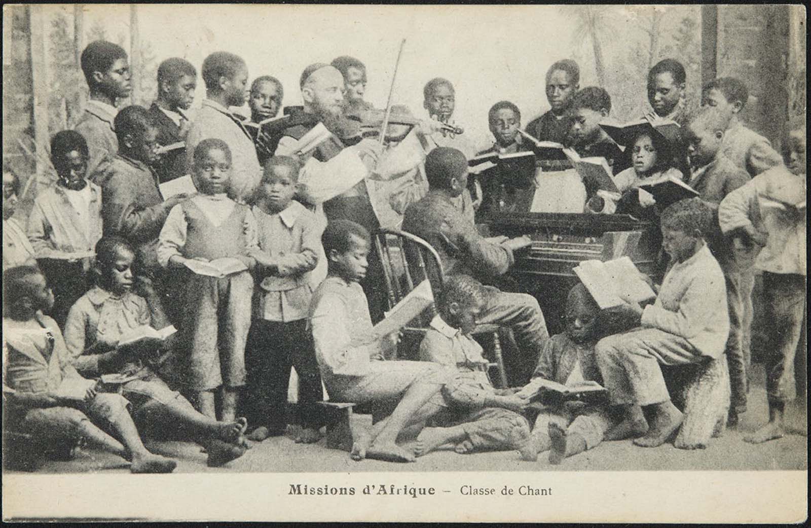 Singing class in Africa.