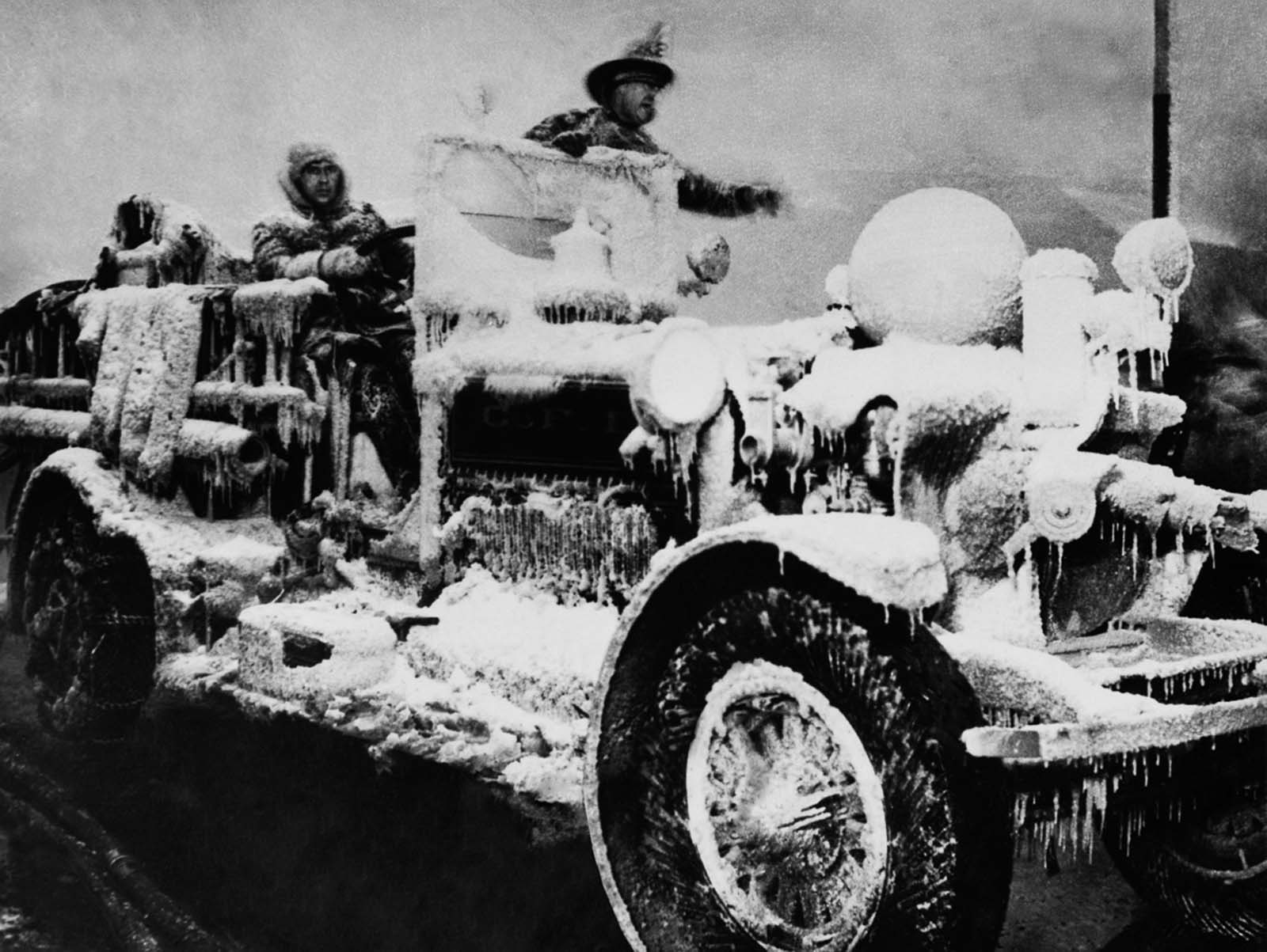 firefighters winter historical photos