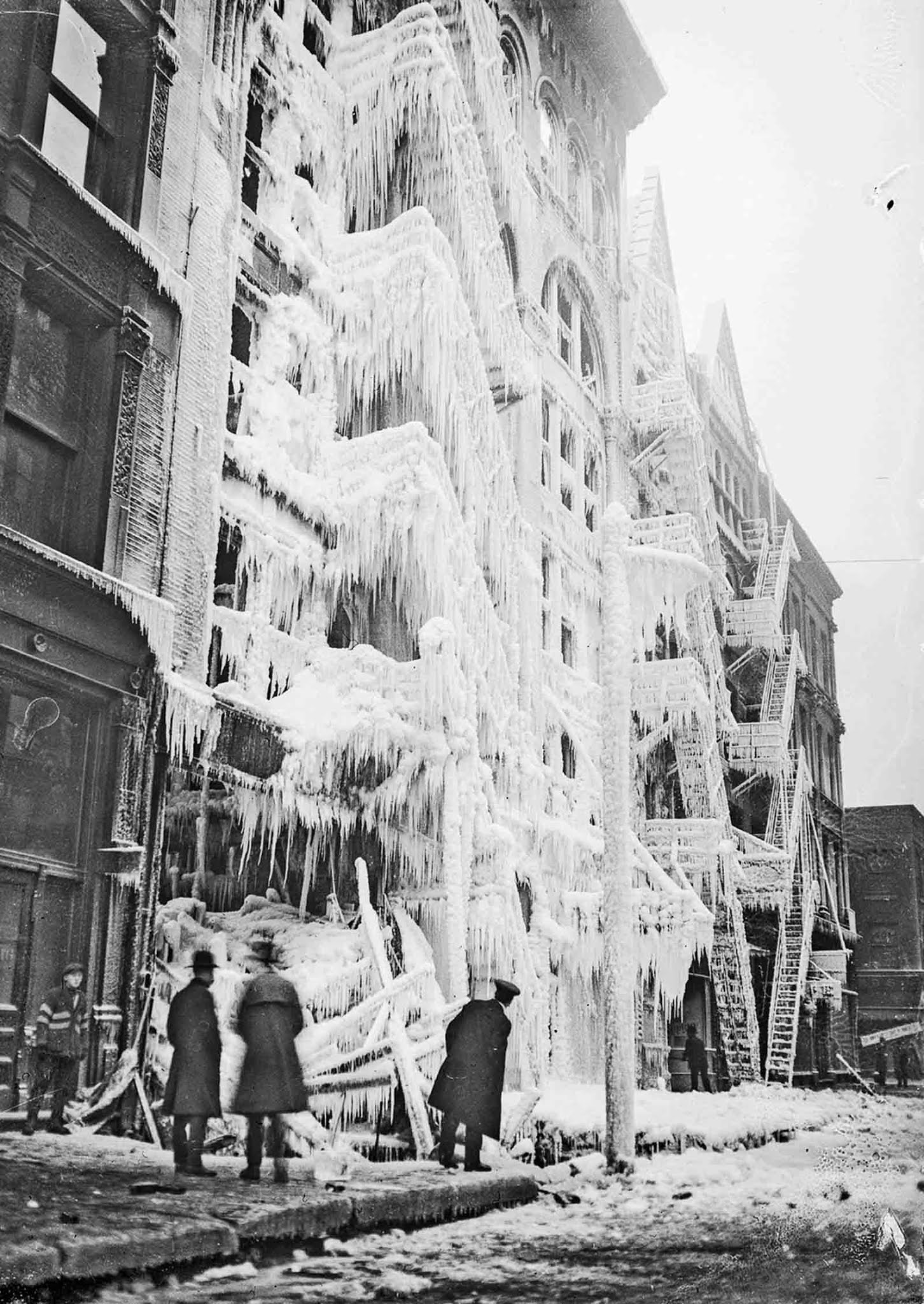 firefighters winter historical photos