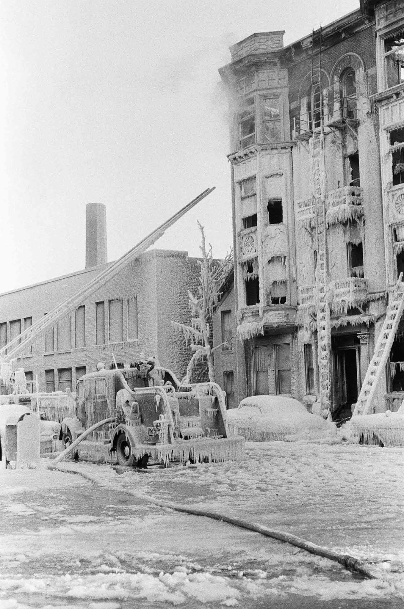 firefighters winter historical photos