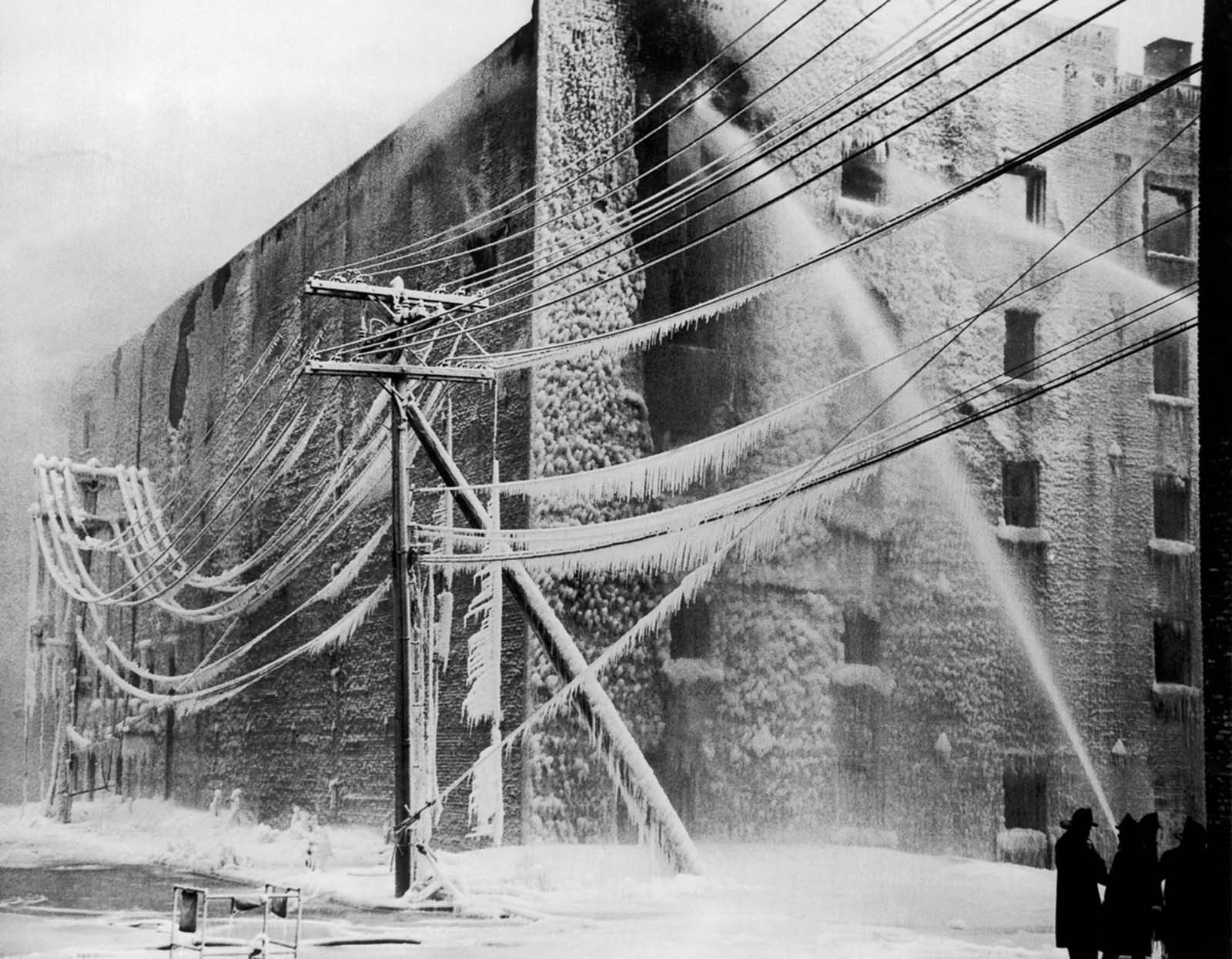 firefighters winter historical photos