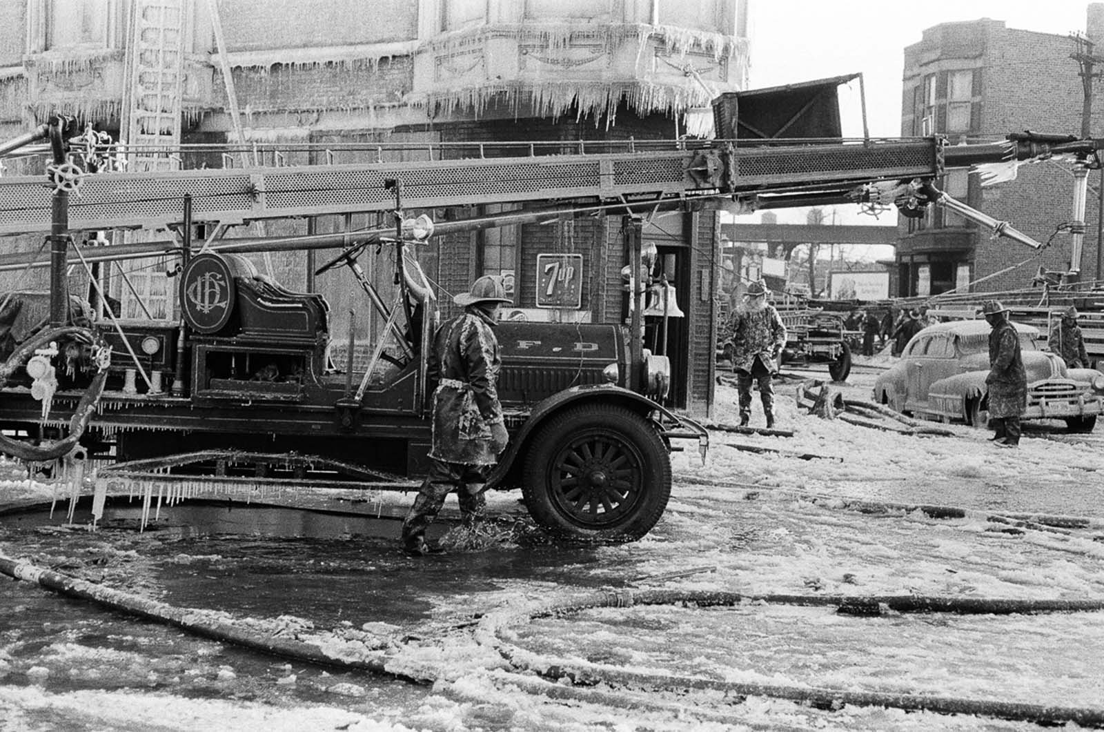 firefighters winter historical photos