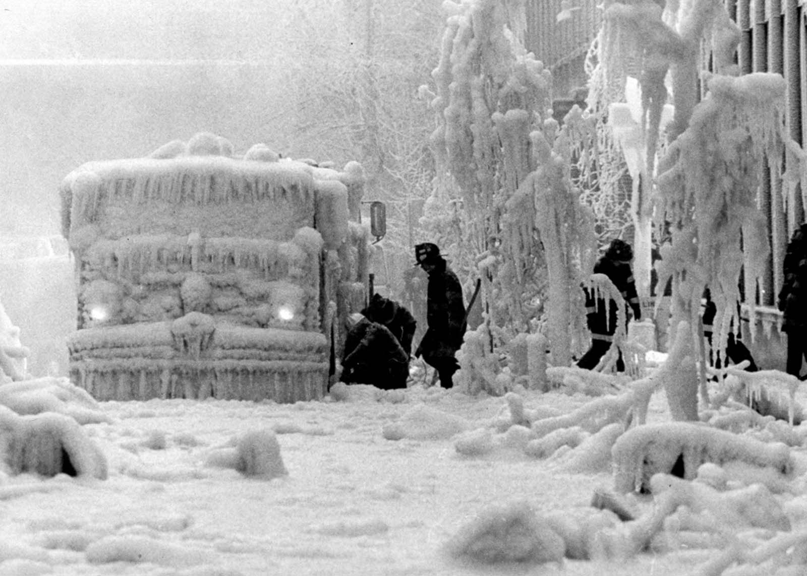 firefighters winter historical photos