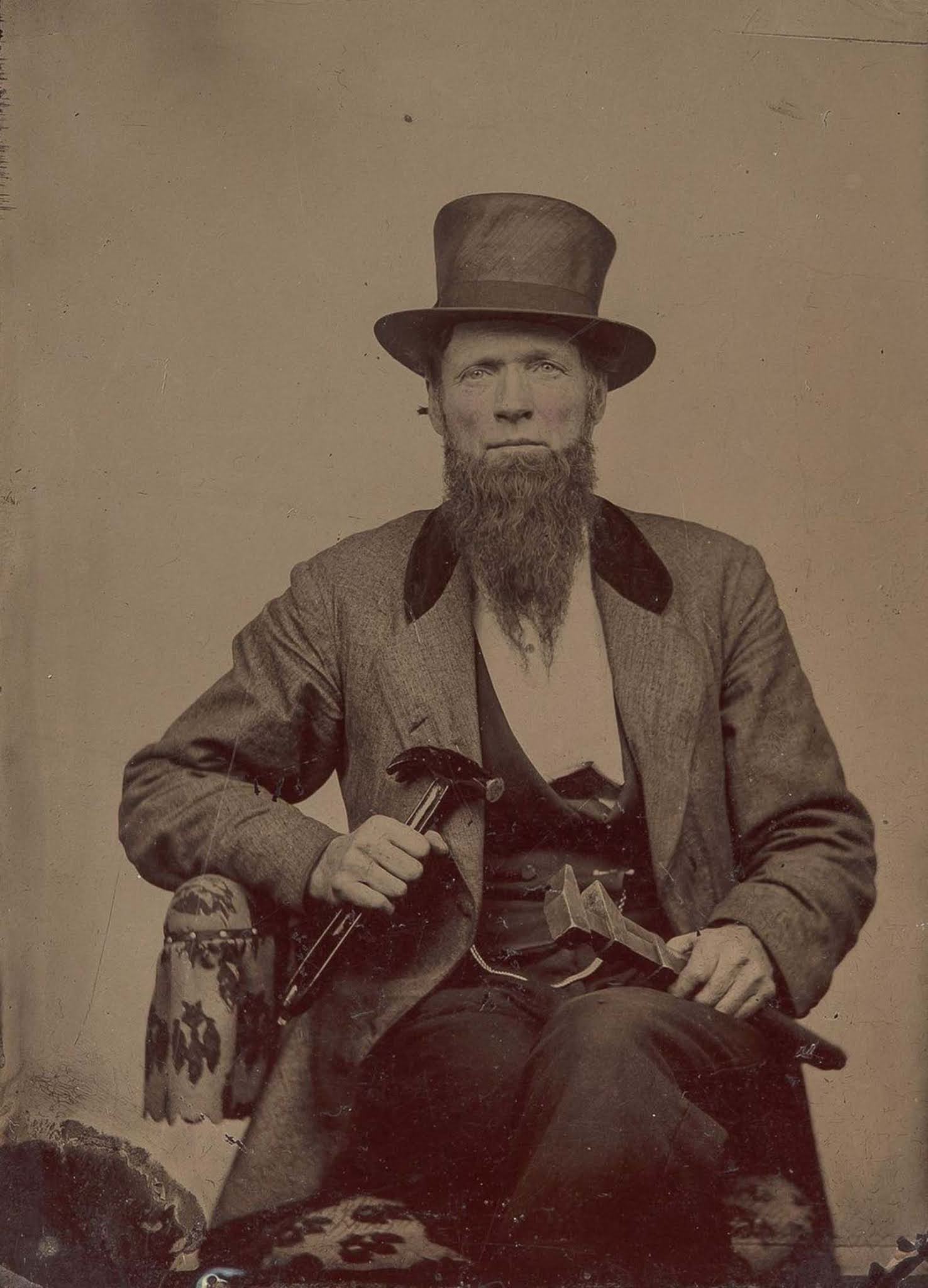 tintype Occupational portraits 19th century
