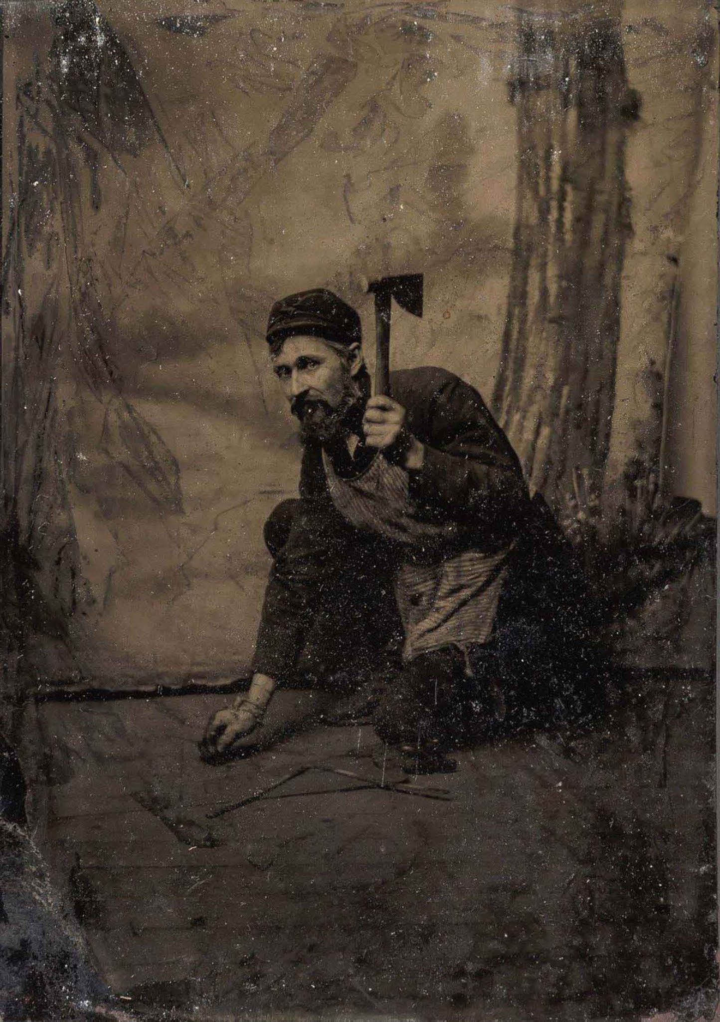 tintype Occupational portraits 19th century