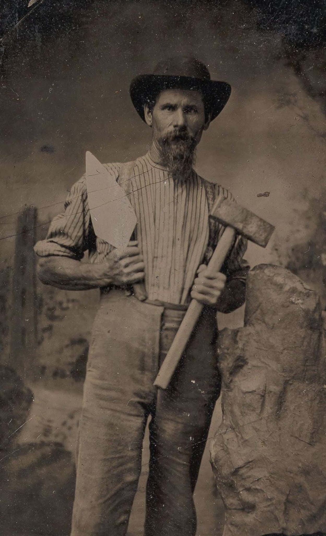 tintype Occupational portraits 19th century