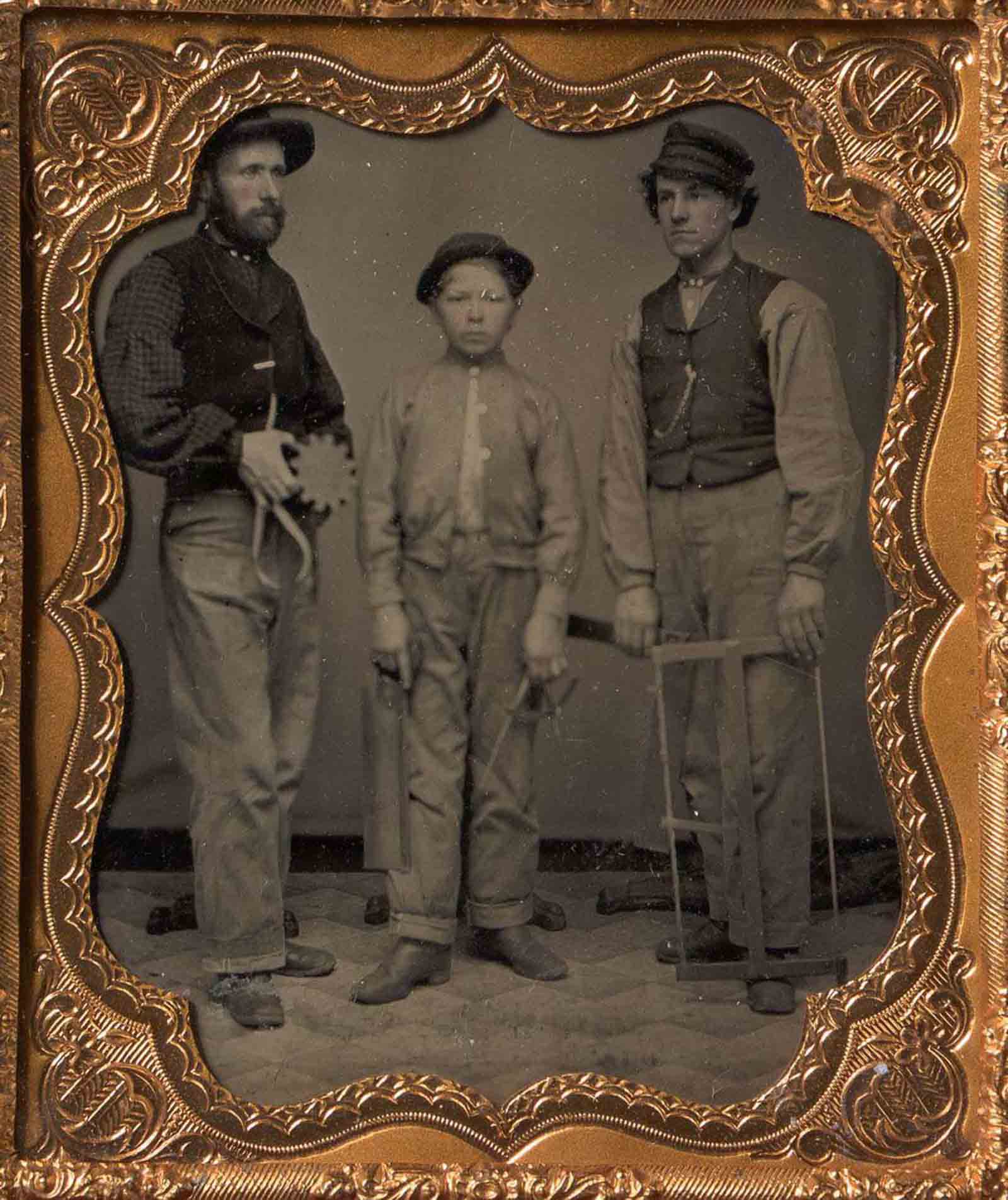 tintype Occupational portraits 19th century