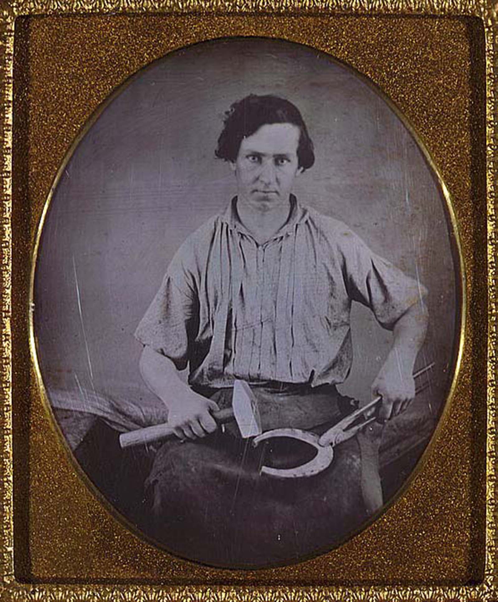 tintype Occupational portraits 19th century