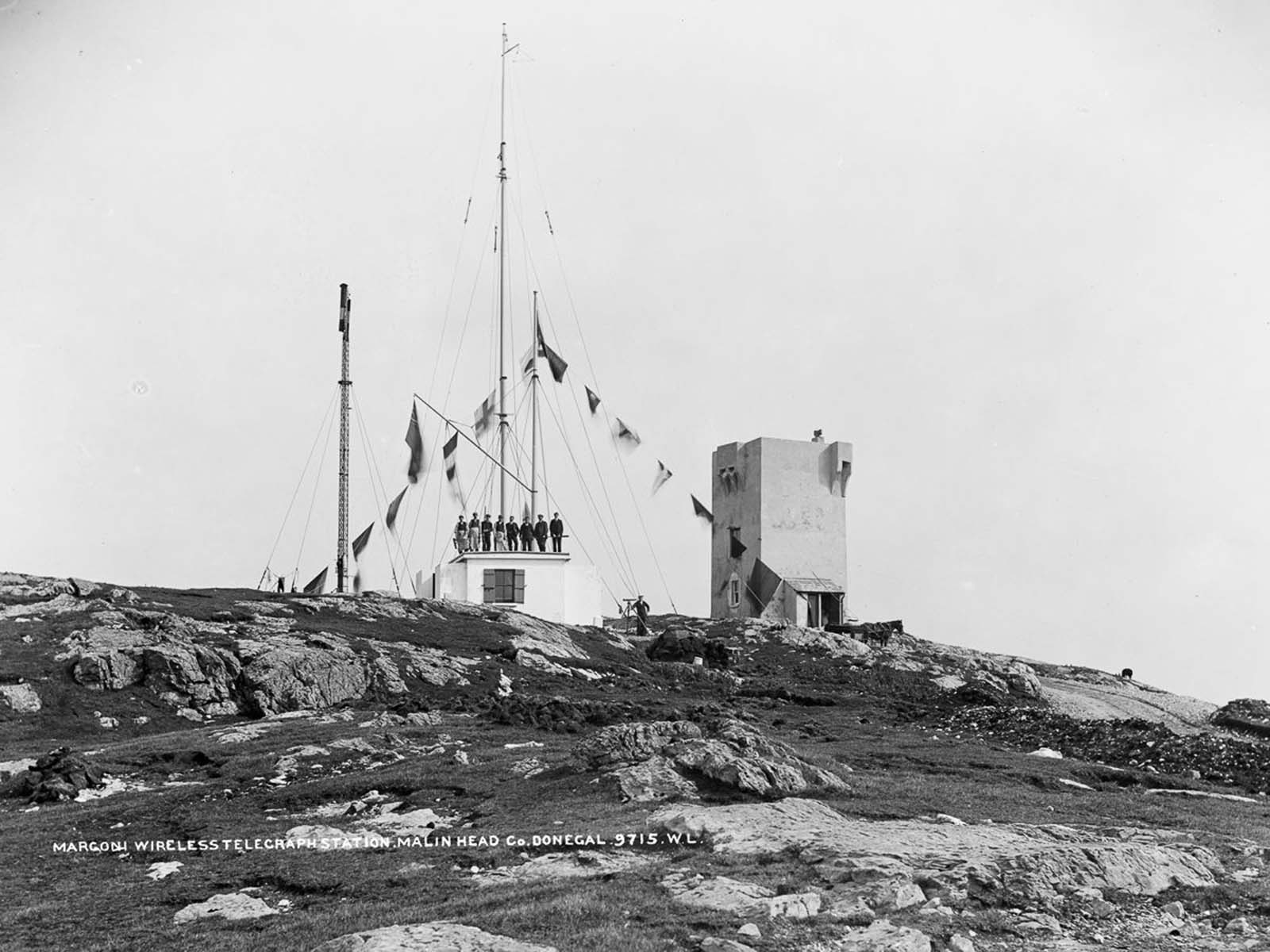 Marconi Wireless Telegraph Station, Malin Head, County Donegal. 1902.