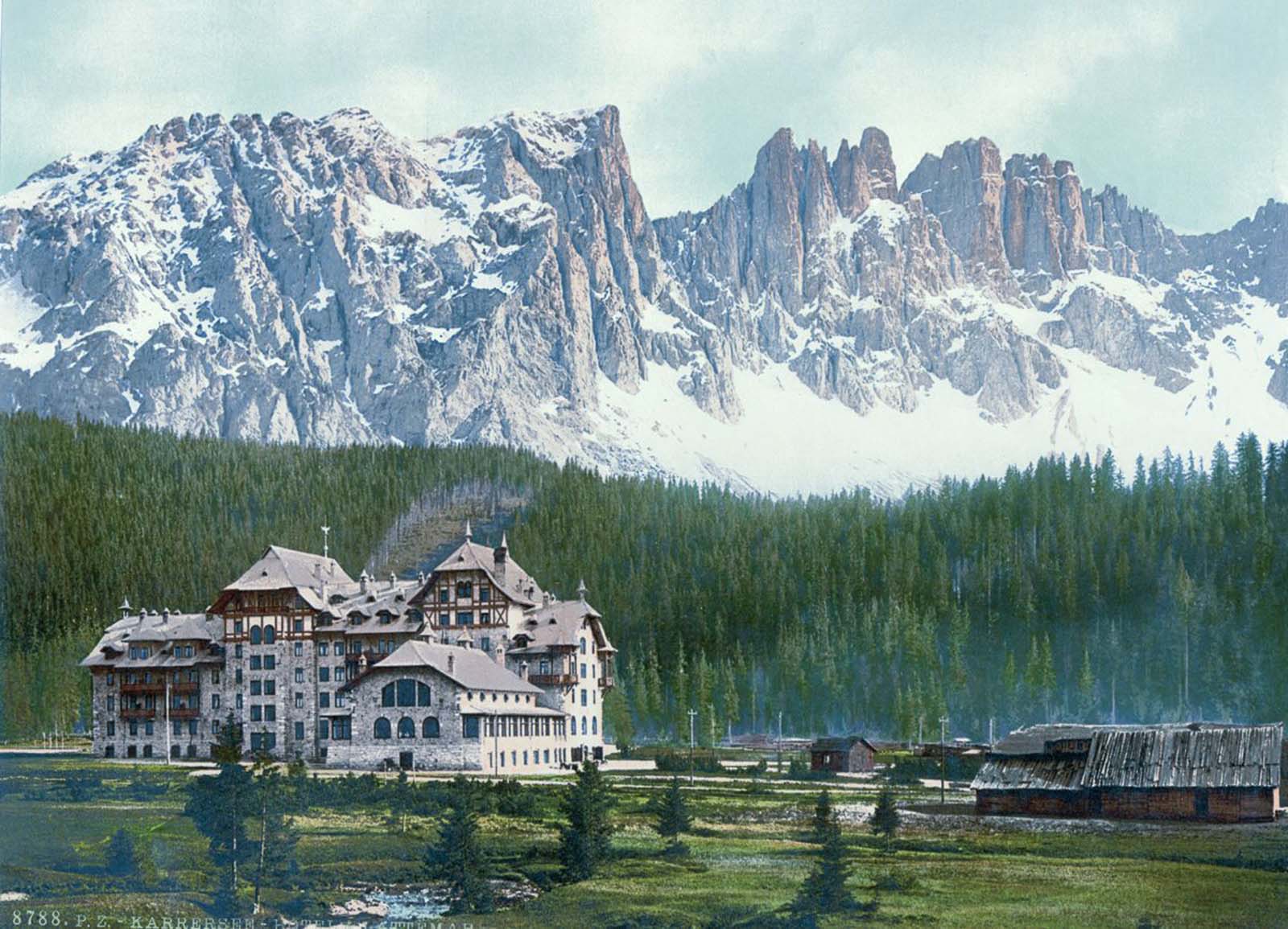 Karersee, Hotel and Lattemar.