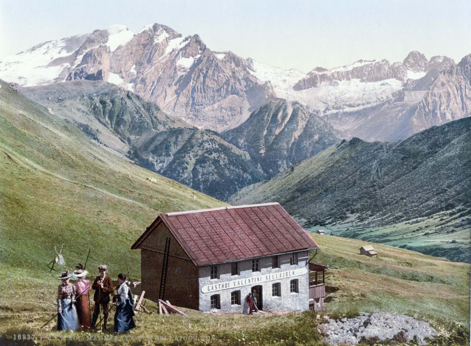 Marmolada from the Sellajoch.