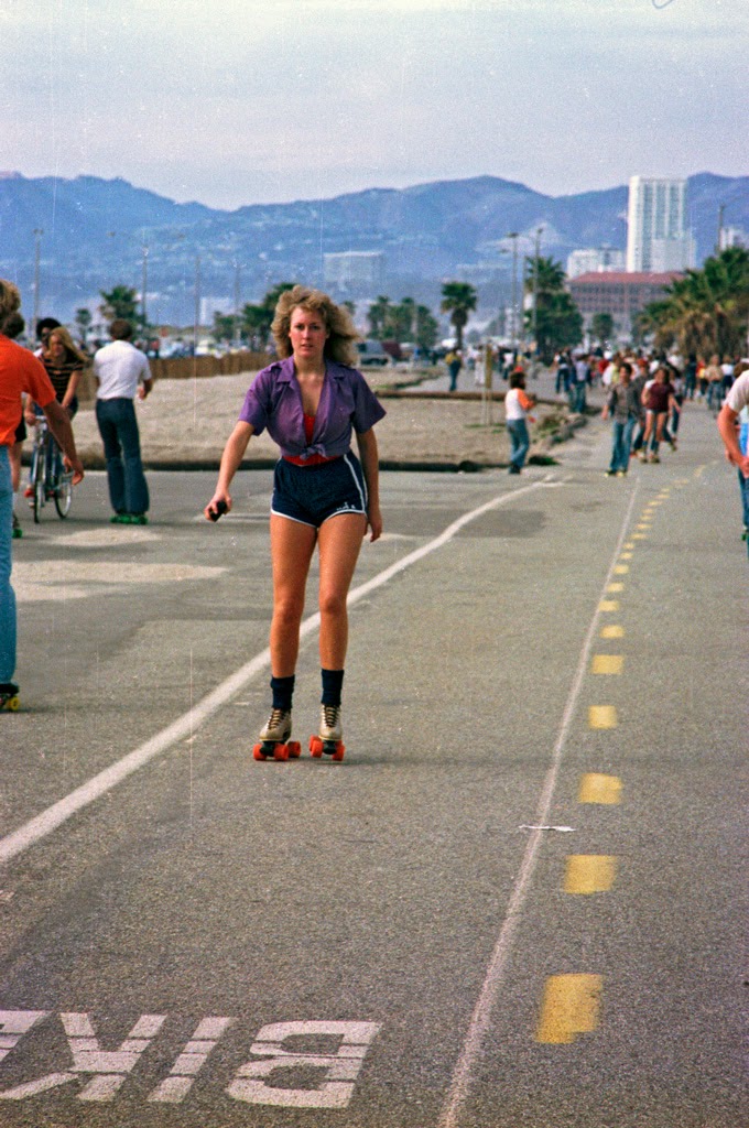 Roller Skaters at Venice Beach 1970s