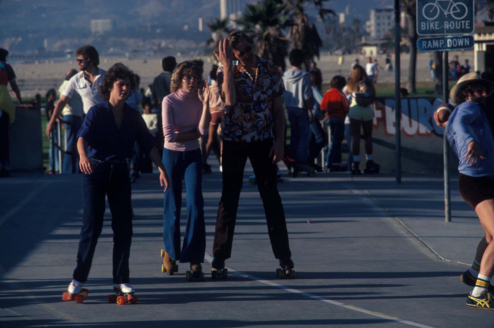 The roller skaters of Venice Beach, 1979