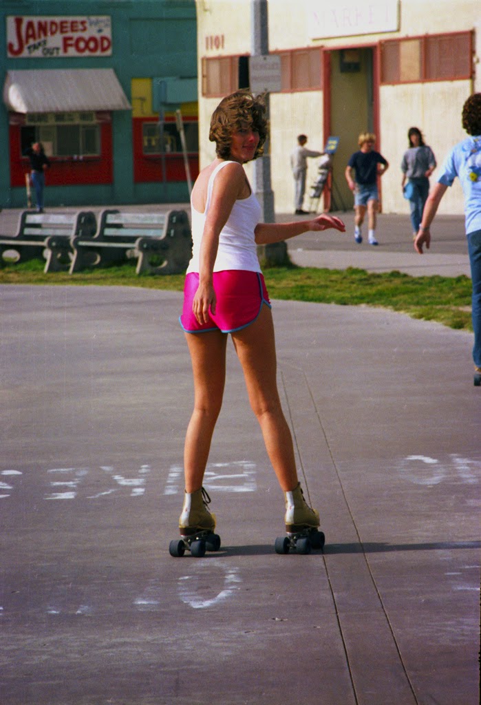 Roller Skaters at Venice Beach 1970s