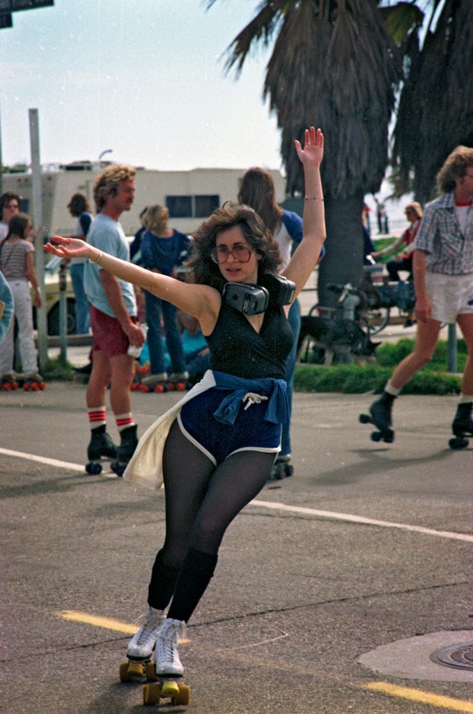Roller Skaters at Venice Beach 1970s