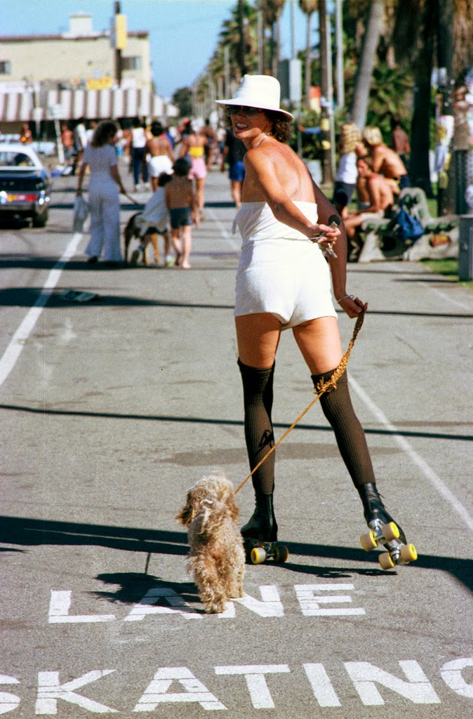 Roller Skaters at Venice Beach 1970s