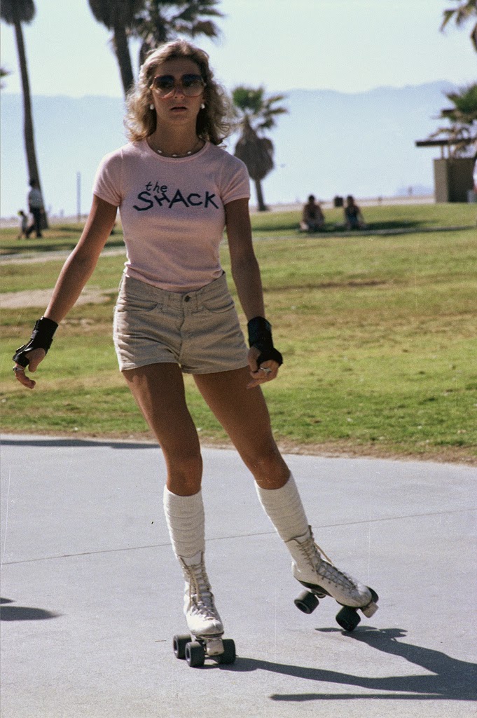 Roller Skaters at Venice Beach 1970s