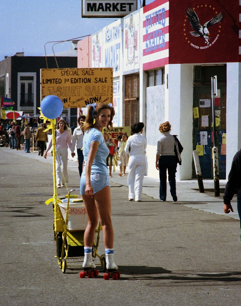 Roller Skaters at Venice Beach 1970s