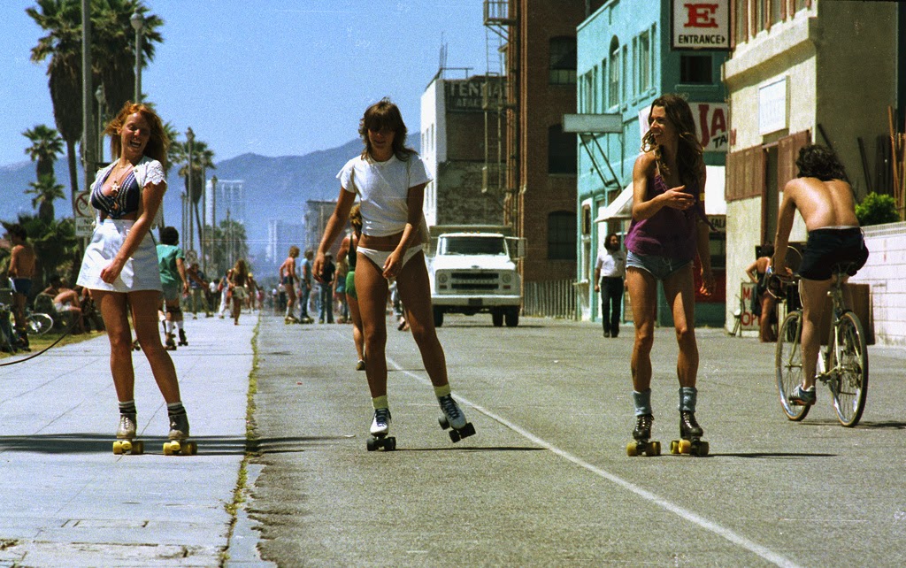 Roller Skaters at Venice Beach 1970s