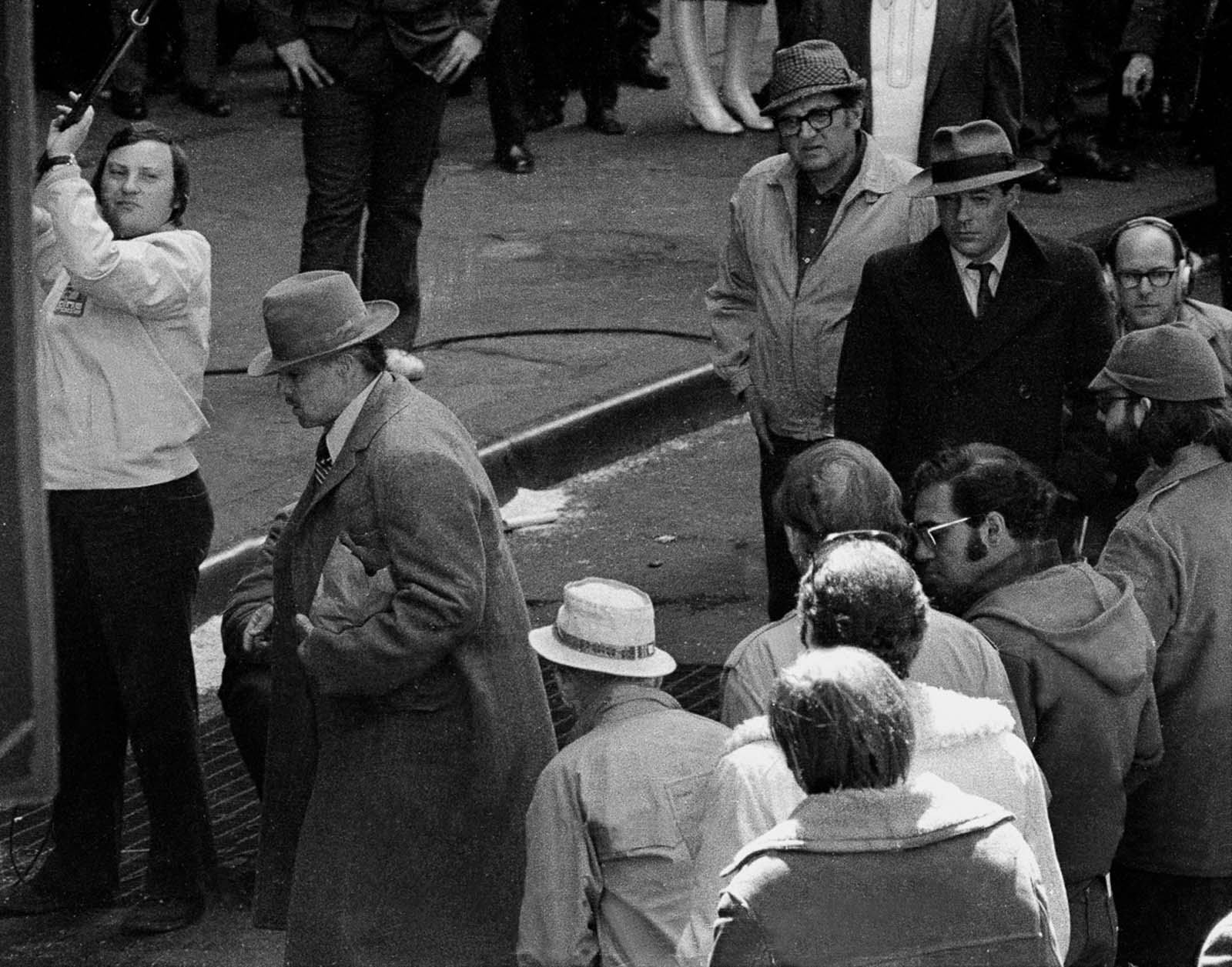 photos filming godfather