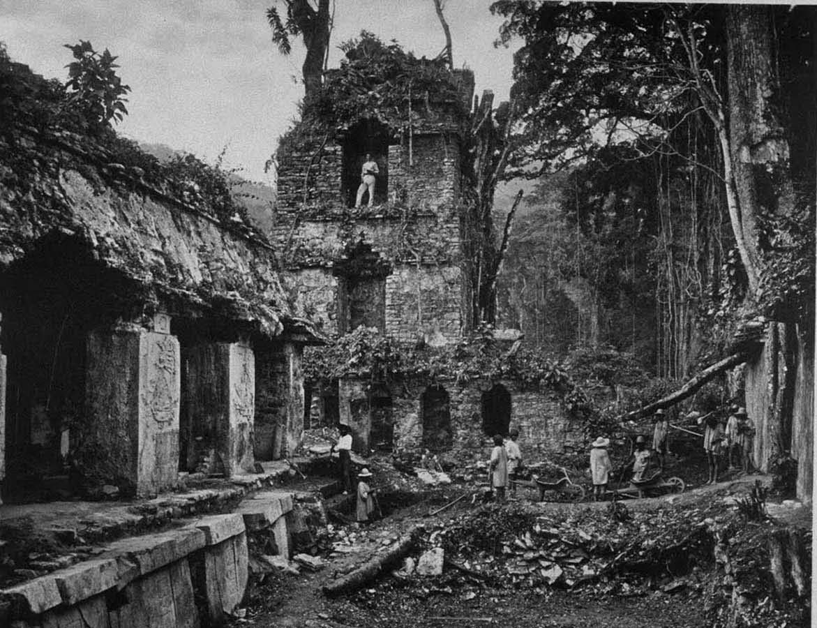 vintage photos discovery maya ruins