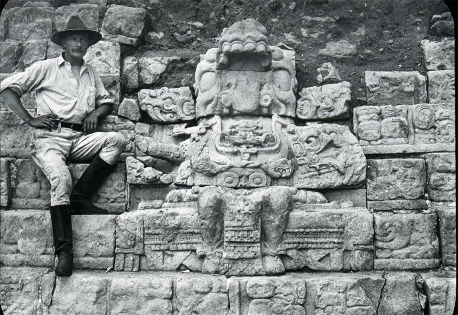 vintage photos discovery maya ruins