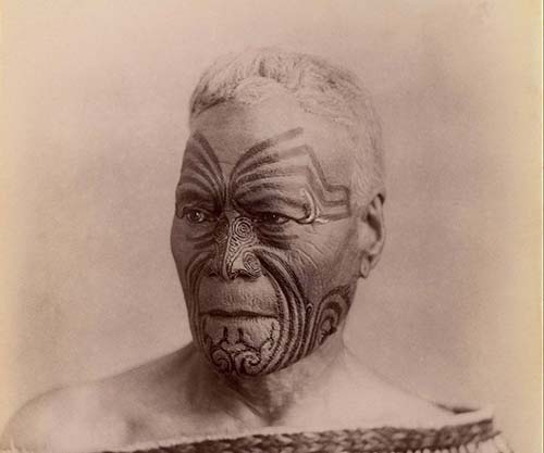 Vintage portraits of the last traditionally tattooed Maori women before the Ta Moko tattoos were outlawed by British colonialists, 1890-1910