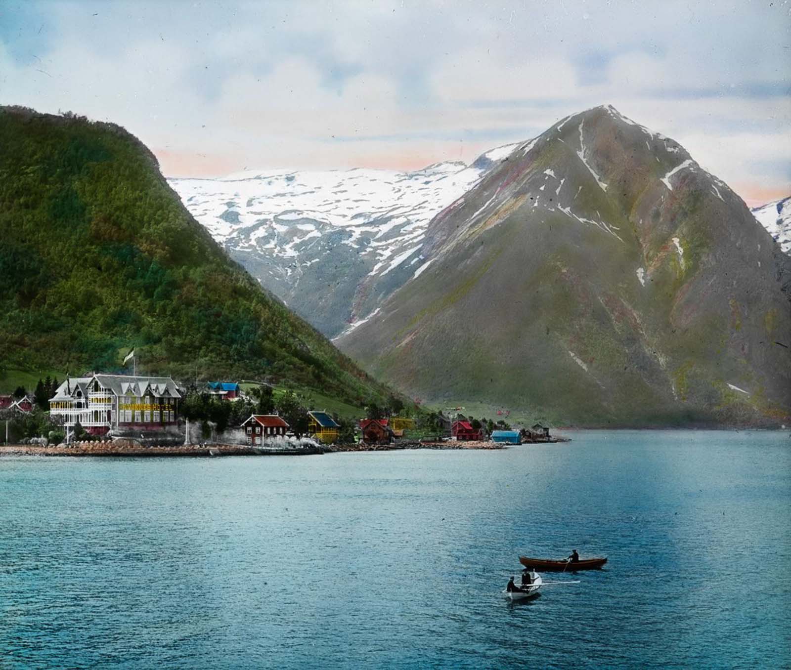 norway old color photos lantern slides