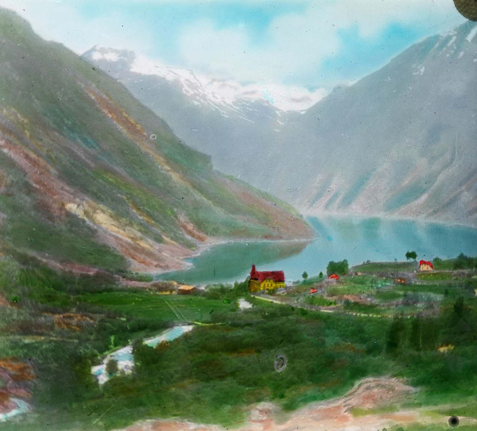 norway old color photos lantern slides