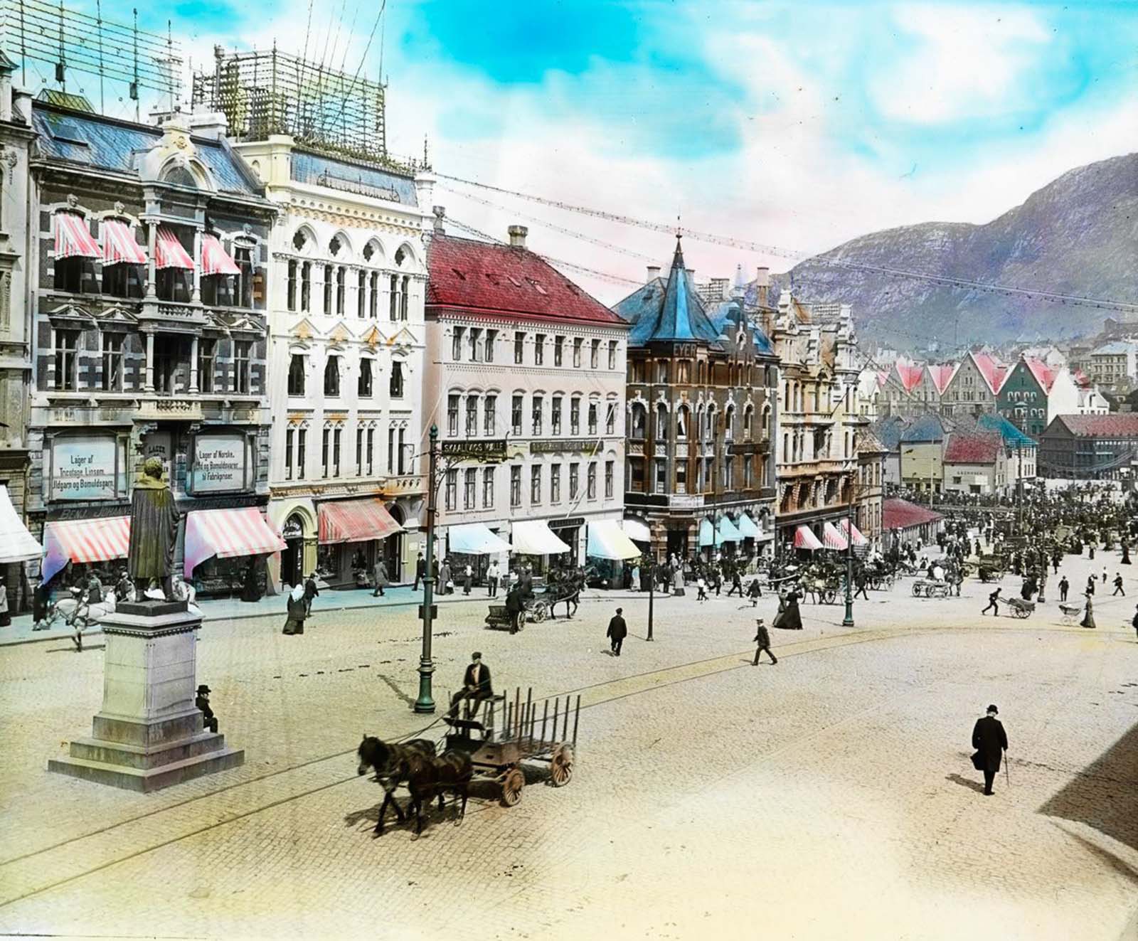 norway old color photos lantern slides