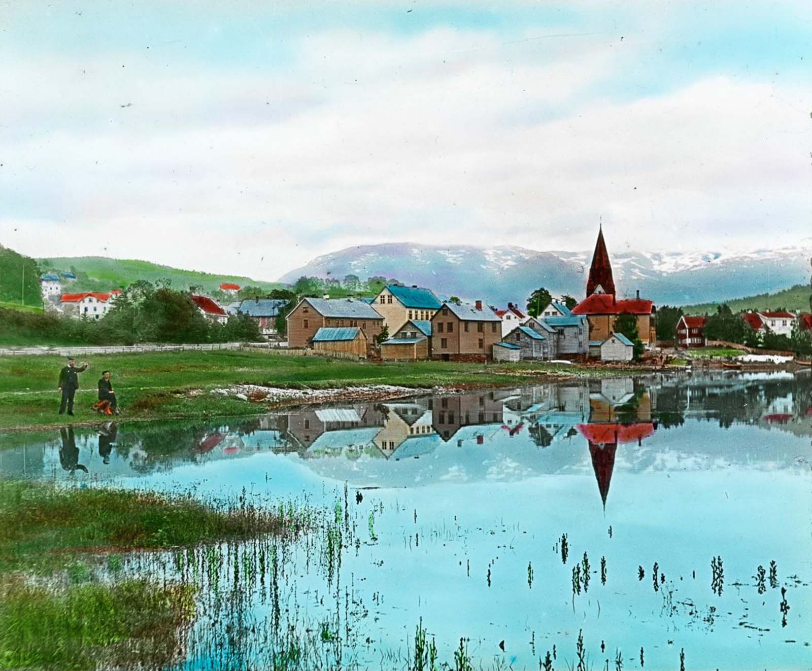 norway old color photos lantern slides