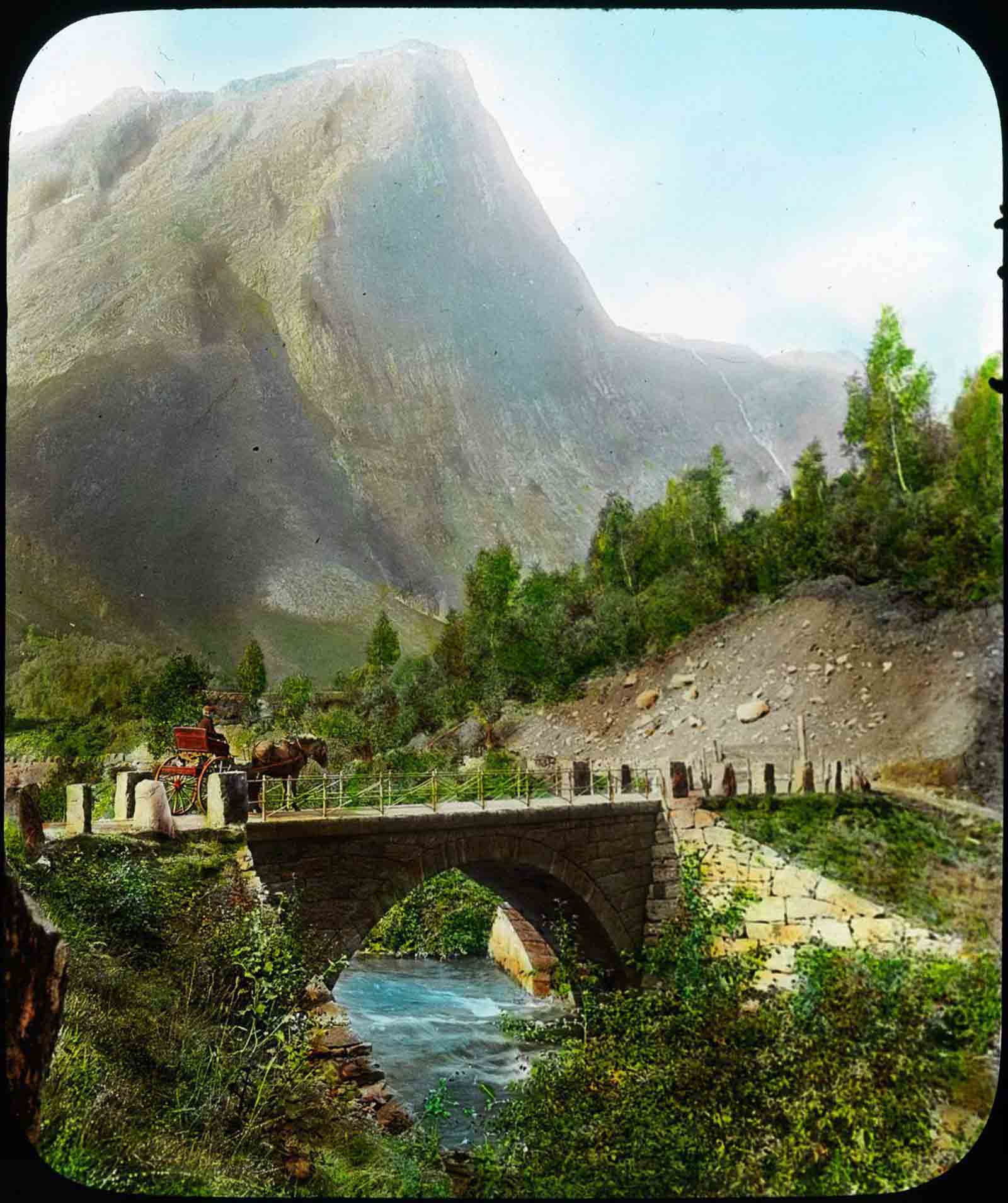 norway old color photos lantern slides