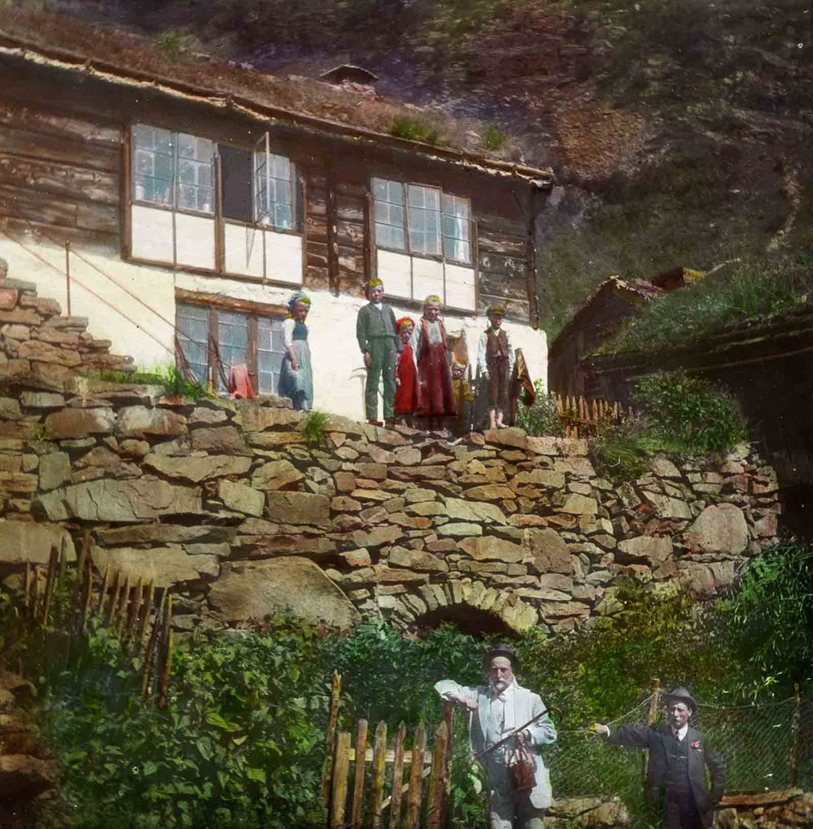 norway old color photos lantern slides