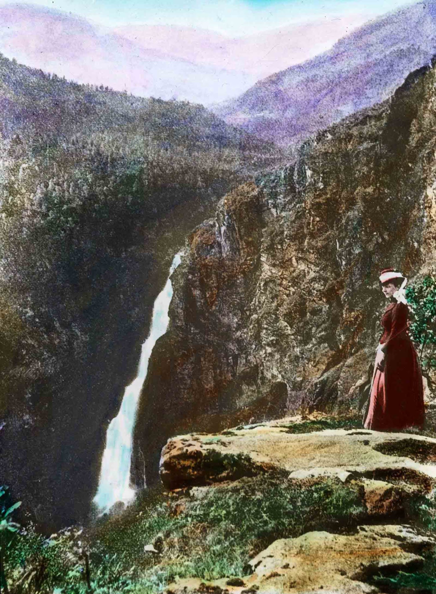 norway old color photos lantern slides