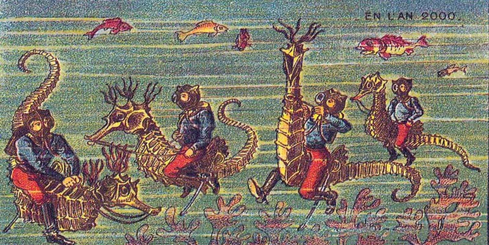 The 19th-century postcards of Jean-Marc Côté that predicted the world in the Year 2000