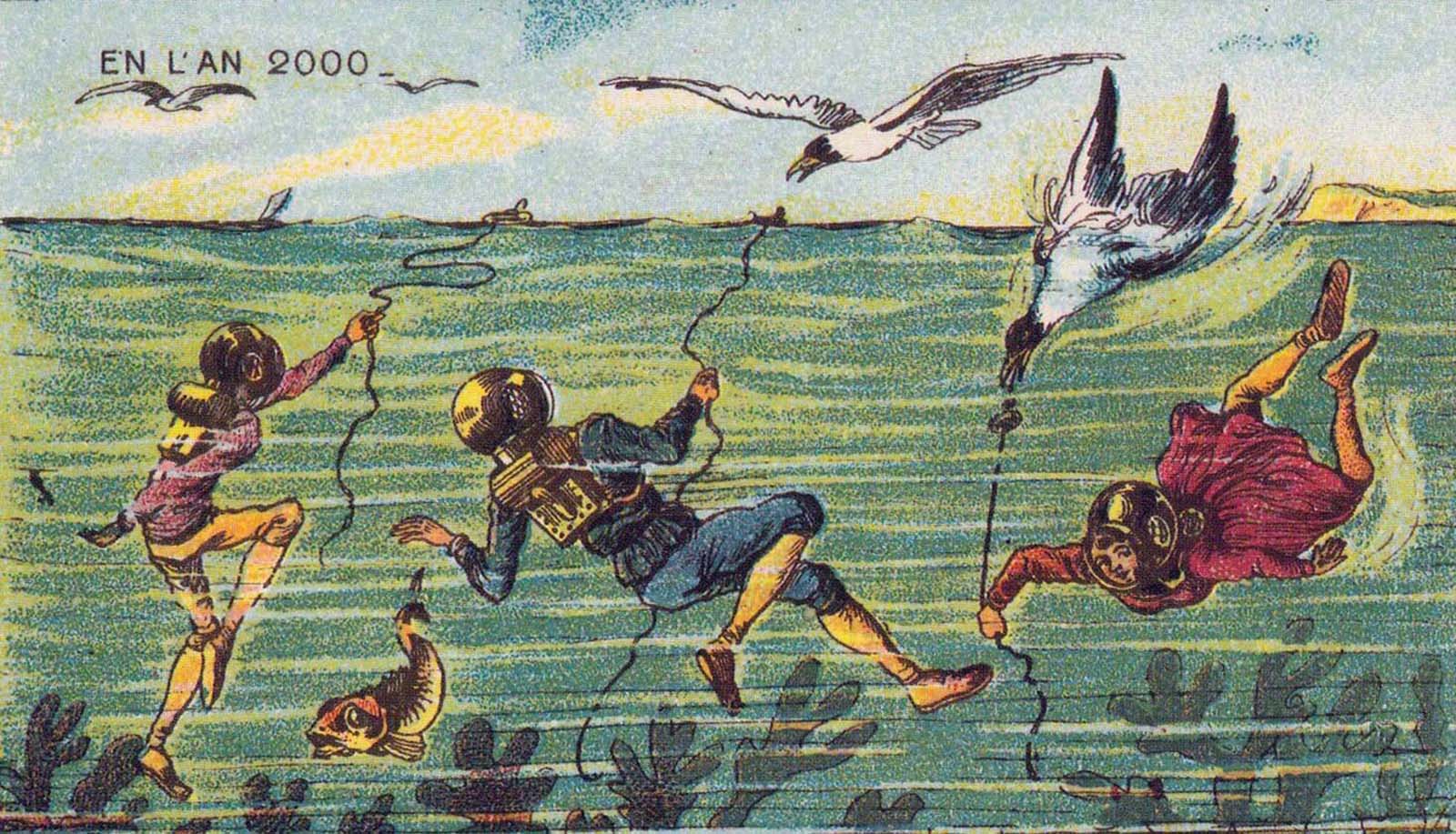 The 19th-century postcards of Jean-Marc Côté that predicted the world in the Year 2000