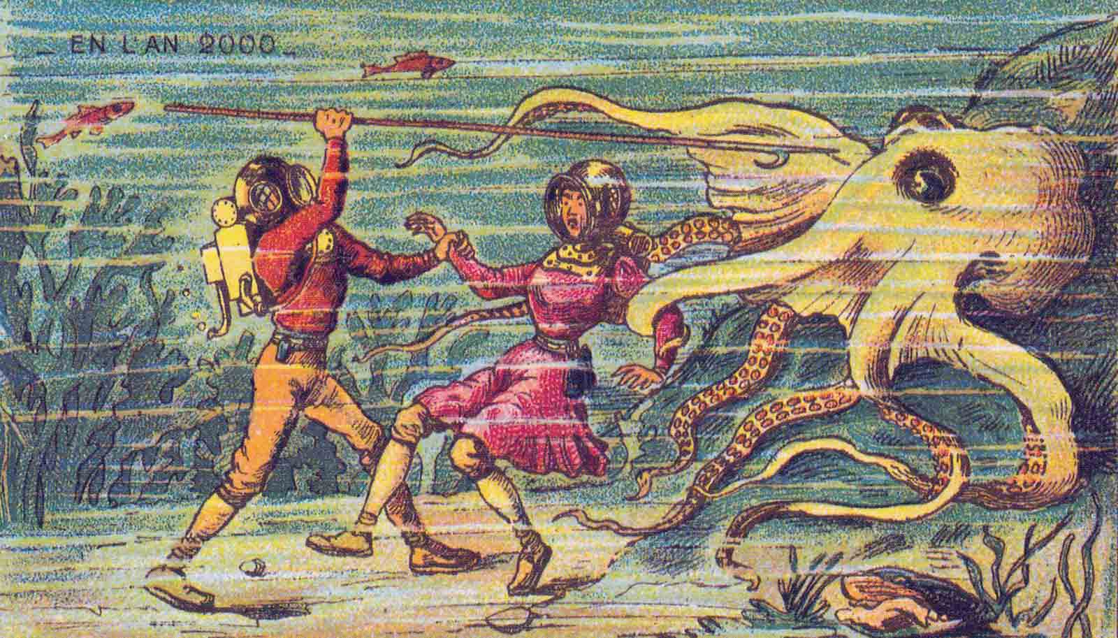 The 19th-century postcards of Jean-Marc Côté that predicted the world in the Year 2000