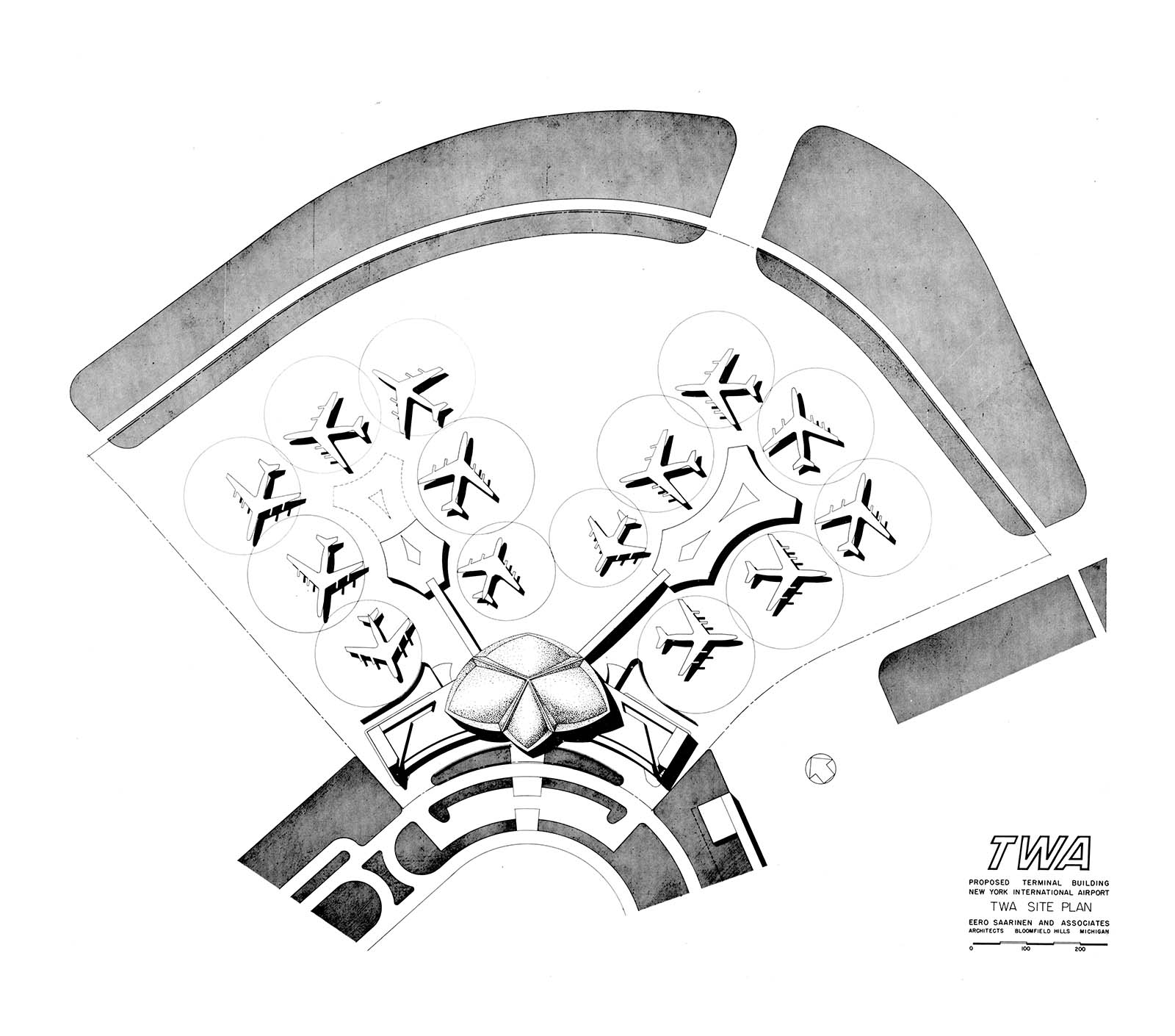 twa flight center photographs