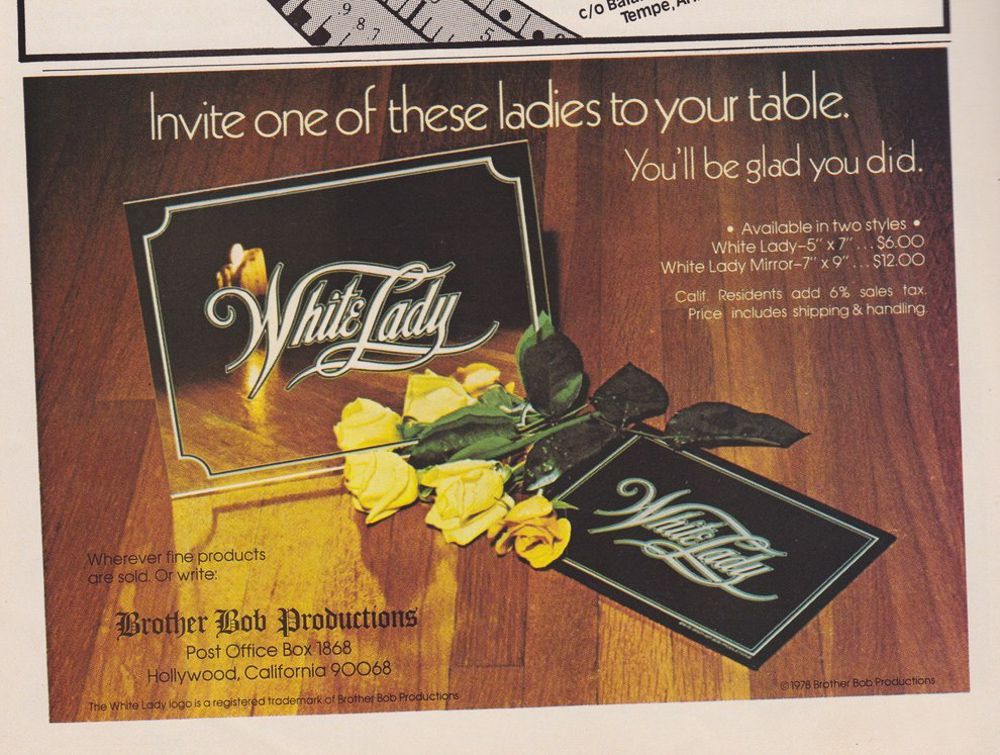 cocaine paraphernalia ads 1970s