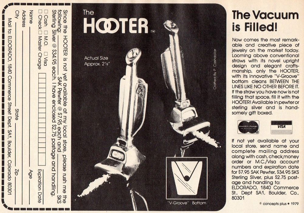 cocaine paraphernalia ads 1970s