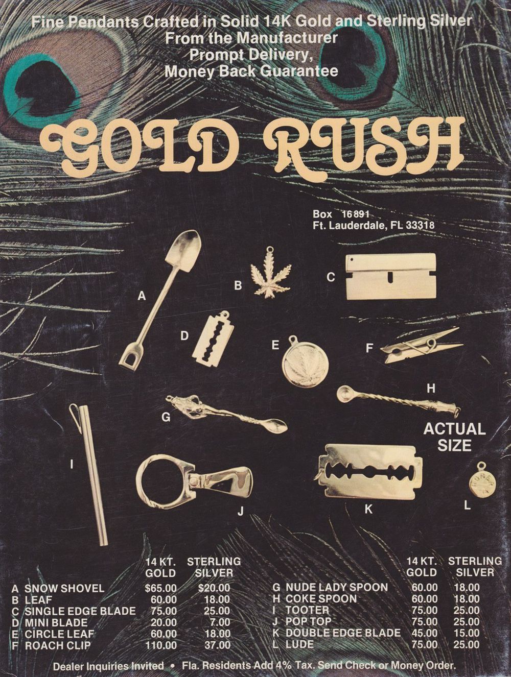 cocaine paraphernalia ads 1970s